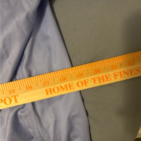 thomas dean Mens Dress Shirt Light Blue 100% Cotton 15R 32-33 NWOT - Picture 10 of 12